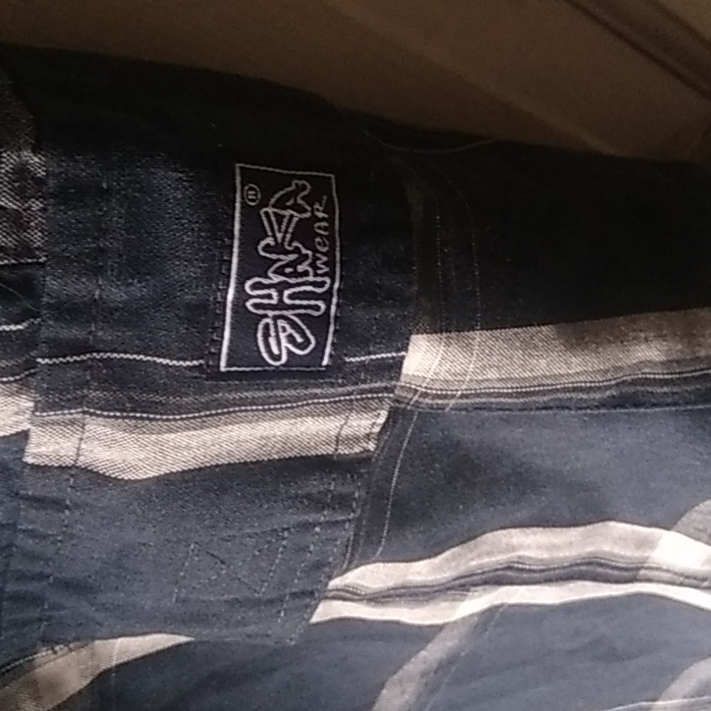 Y2k shaka wear shorts Mens size large blue plaid - Picture 4 of 6